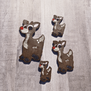 Male Reindeer Head Feltie