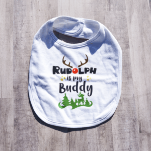 Rudolph Is My Buddy Bib