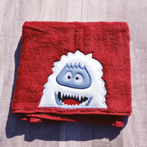 Blue Face Yeti Hooded Towel