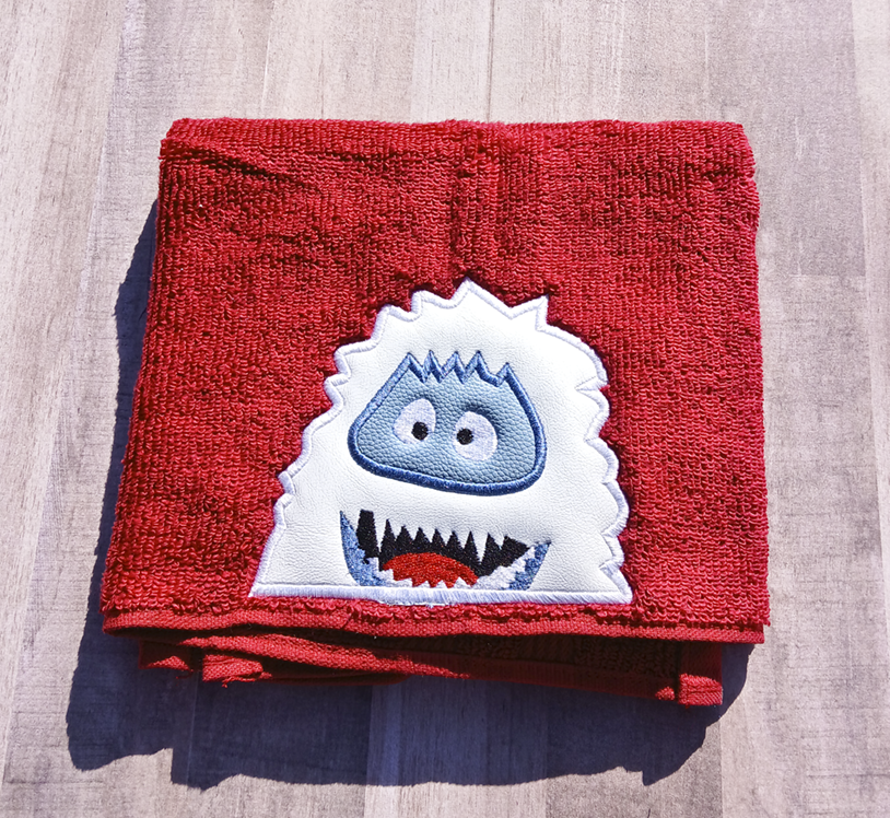 Blue Face Yeti Hooded Towel
