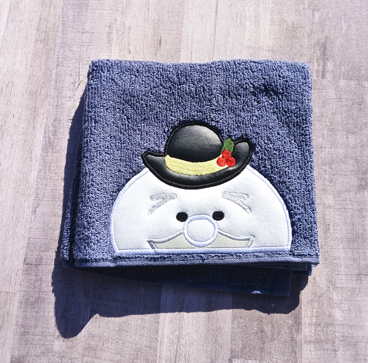 Story Teller Snowman Hooded Towel