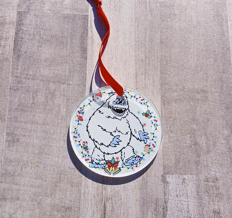 Blue Face Yeti Ornament