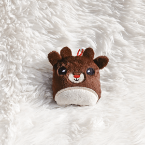 Plush Male Reindeer Fluff Nugget Keychain