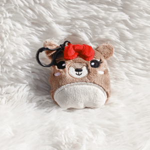 Plush Female Reindeer Fluff Nugget Keychain