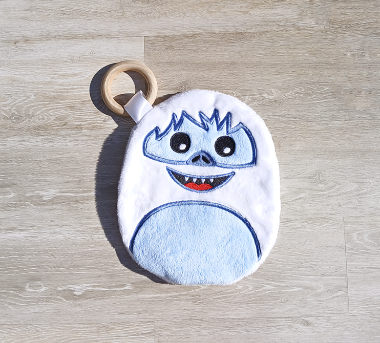 Blue Faced Yeti Teethe And Cuddle Fluff Nugget