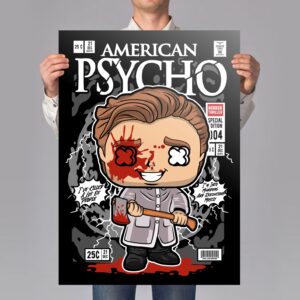American Killer Comic Art Print Mockup