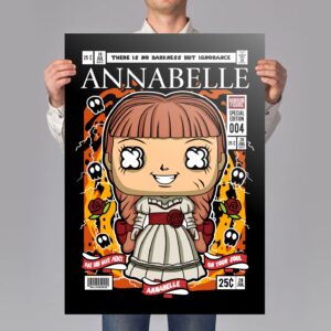 Evil Doll Comic Art Print Mockup
