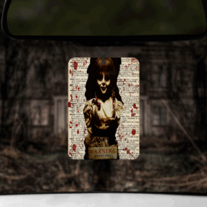 Evil Doll Print Air Freshener Mockup