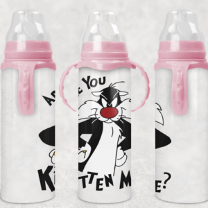 Are You Kitten Me Baby Bottle Mockup