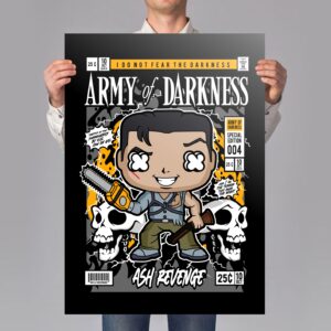 Evil Destroyer Comic Art Print Mockup