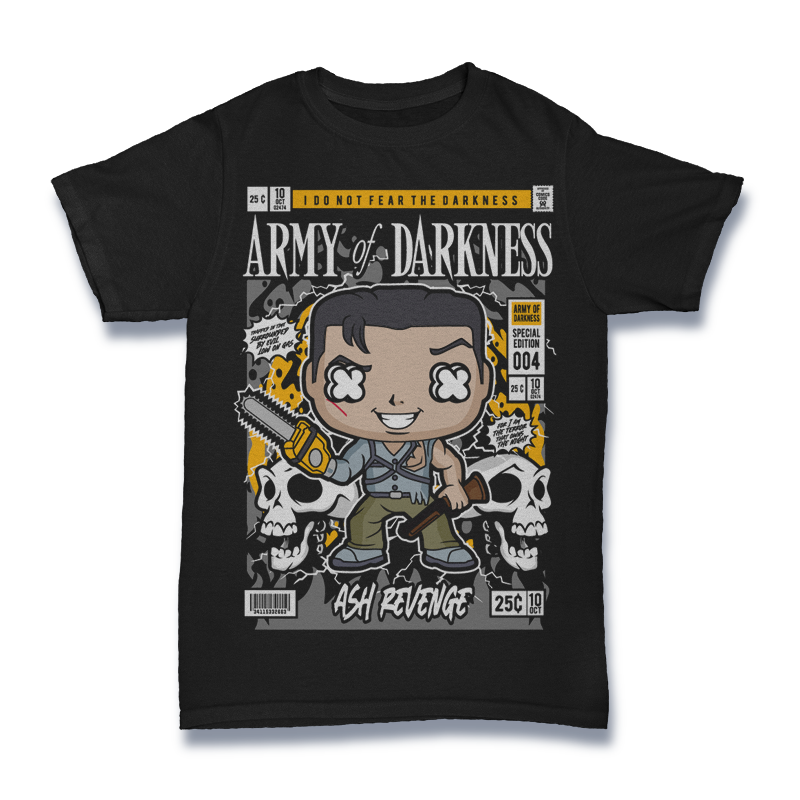 Evil Destroyer Comic Shirt Mockup