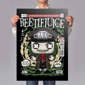 Beetle Guy Comic Art Print Mockup