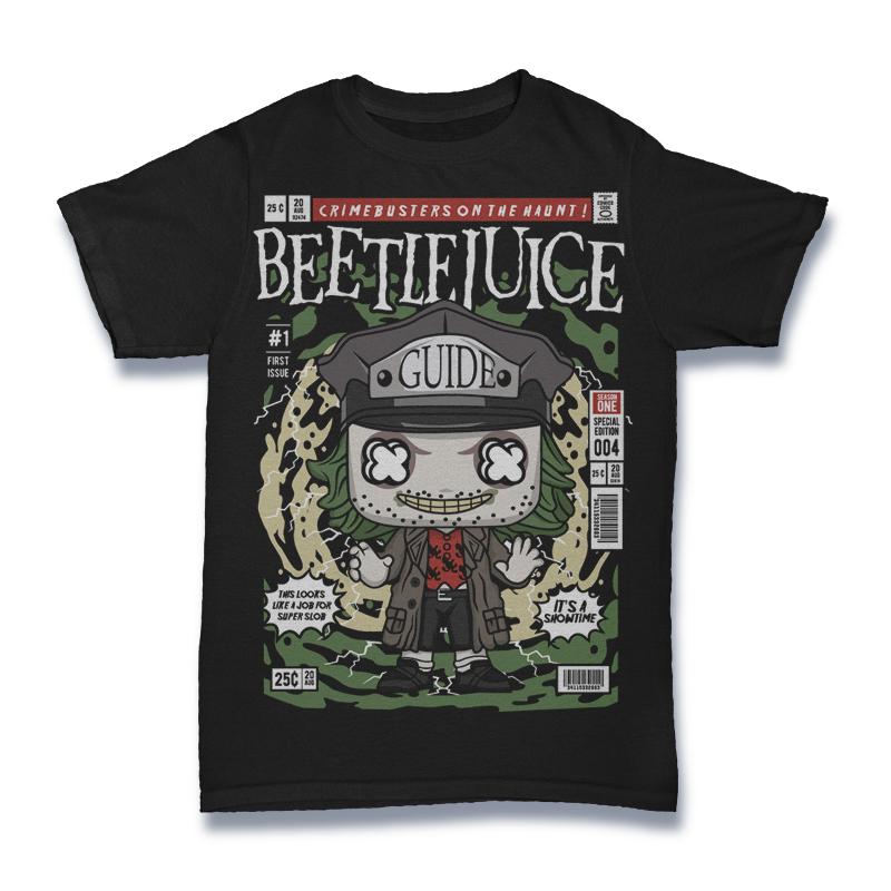 Beetle Guy Comic Shirt Mockup