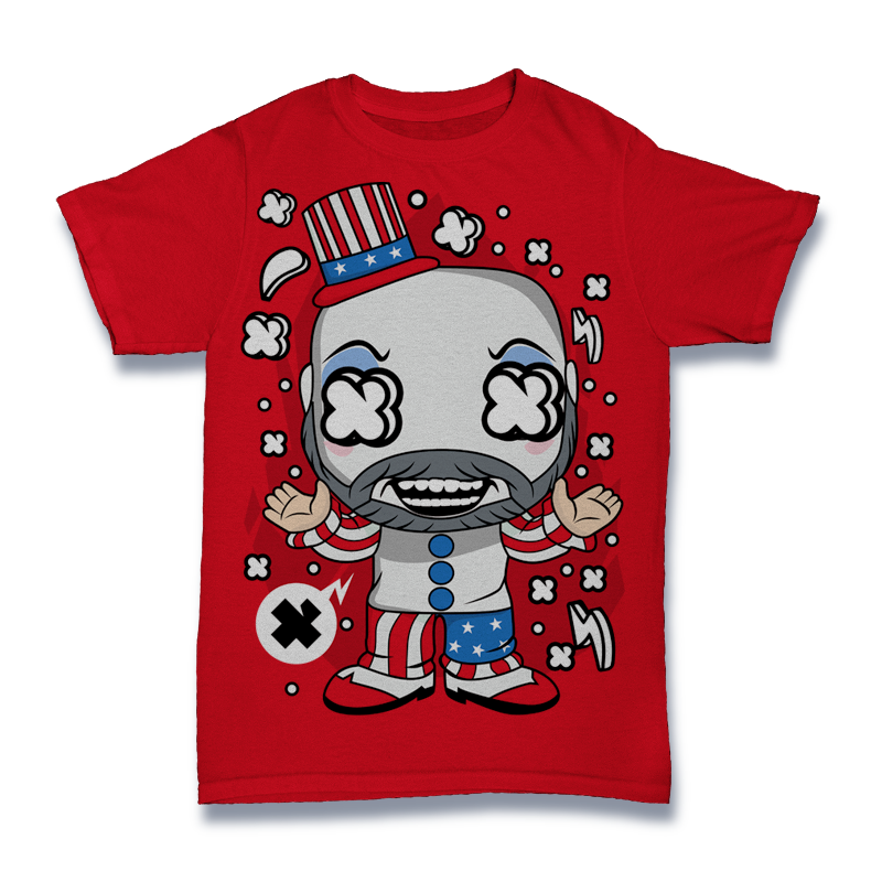 Cartoon Museum Captain Shirt Mockup