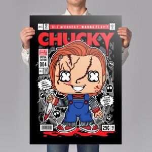 Killer Doll Comic Art Print Mockup