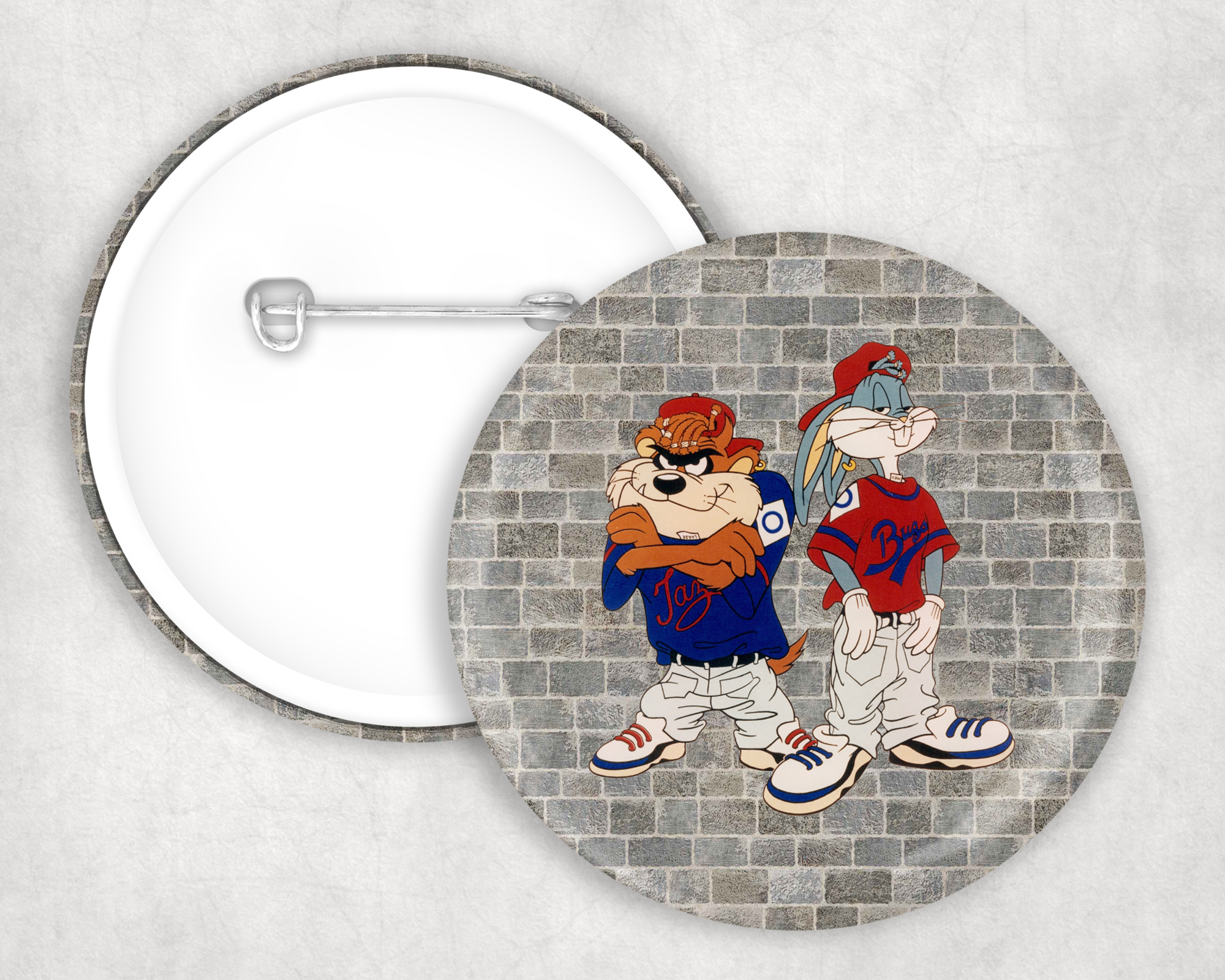 Looney Boys Button Mockup