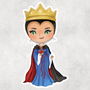 Evil Queen Sticker Mockup