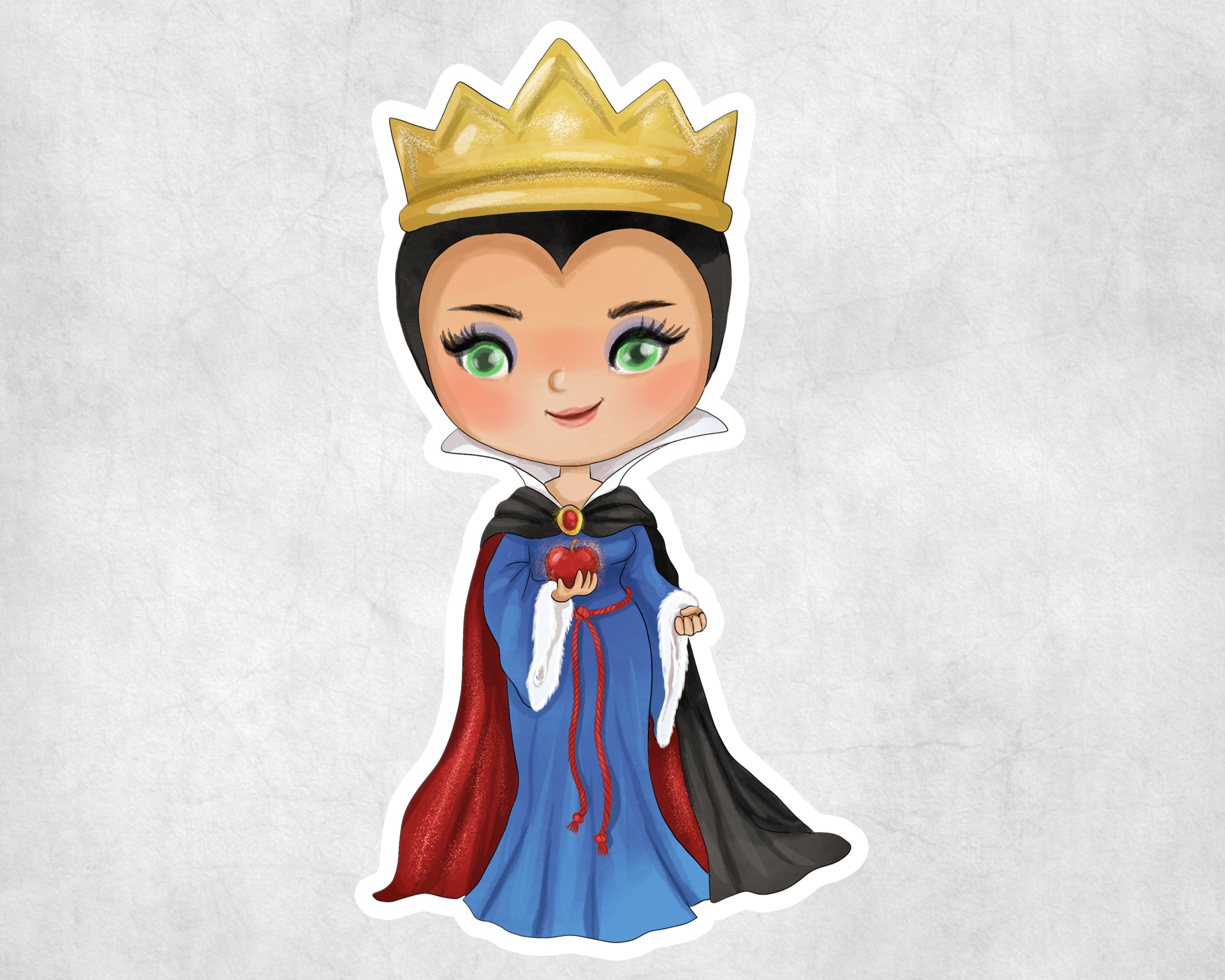 Evil Queen Sticker Mockup