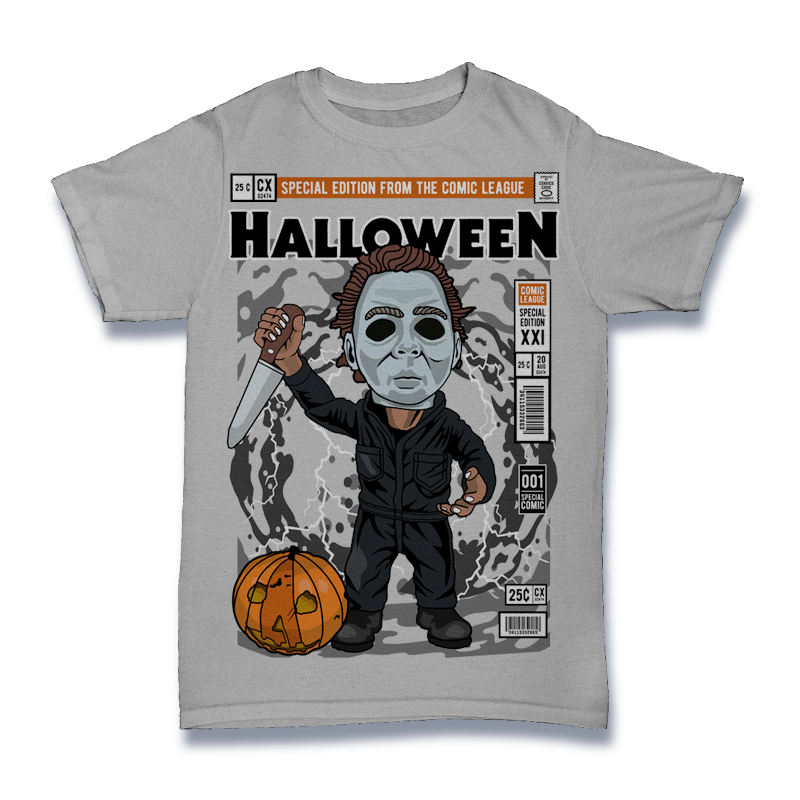 Boogie Man Killer Comic Shirt Mockup