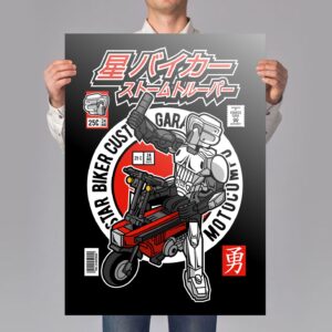 Moto Trooper Art Print
