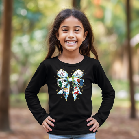 Snow Friends Bow Shirt Mockup