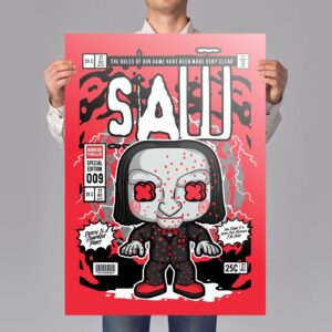 Evil Puppet Comic Art Print Mockup