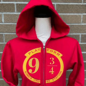 9 3/4 Split Hoodie Mockup