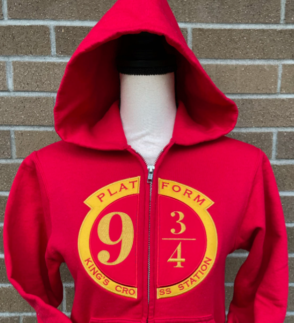 9 3/4 Split Hoodie Mockup