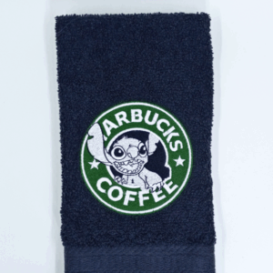 Blue Alien Coffee Hand Towel
