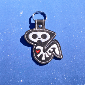 Skeleton Snake Key Fob