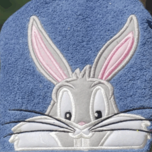 Michievous Rabbit Hooded Towel Mockup