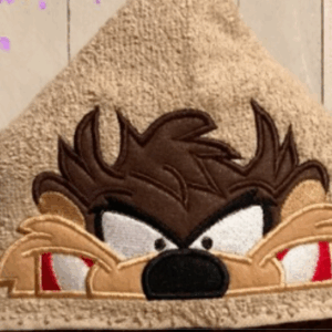 Ferocious Marsupial Hooded Towel Mockup