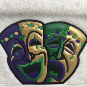 Drama Masks Hooded Towel