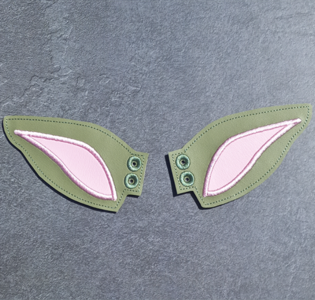Green Alien Ears Shoe Wings