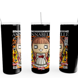 Evil Doll Comic Tumbler Mockup