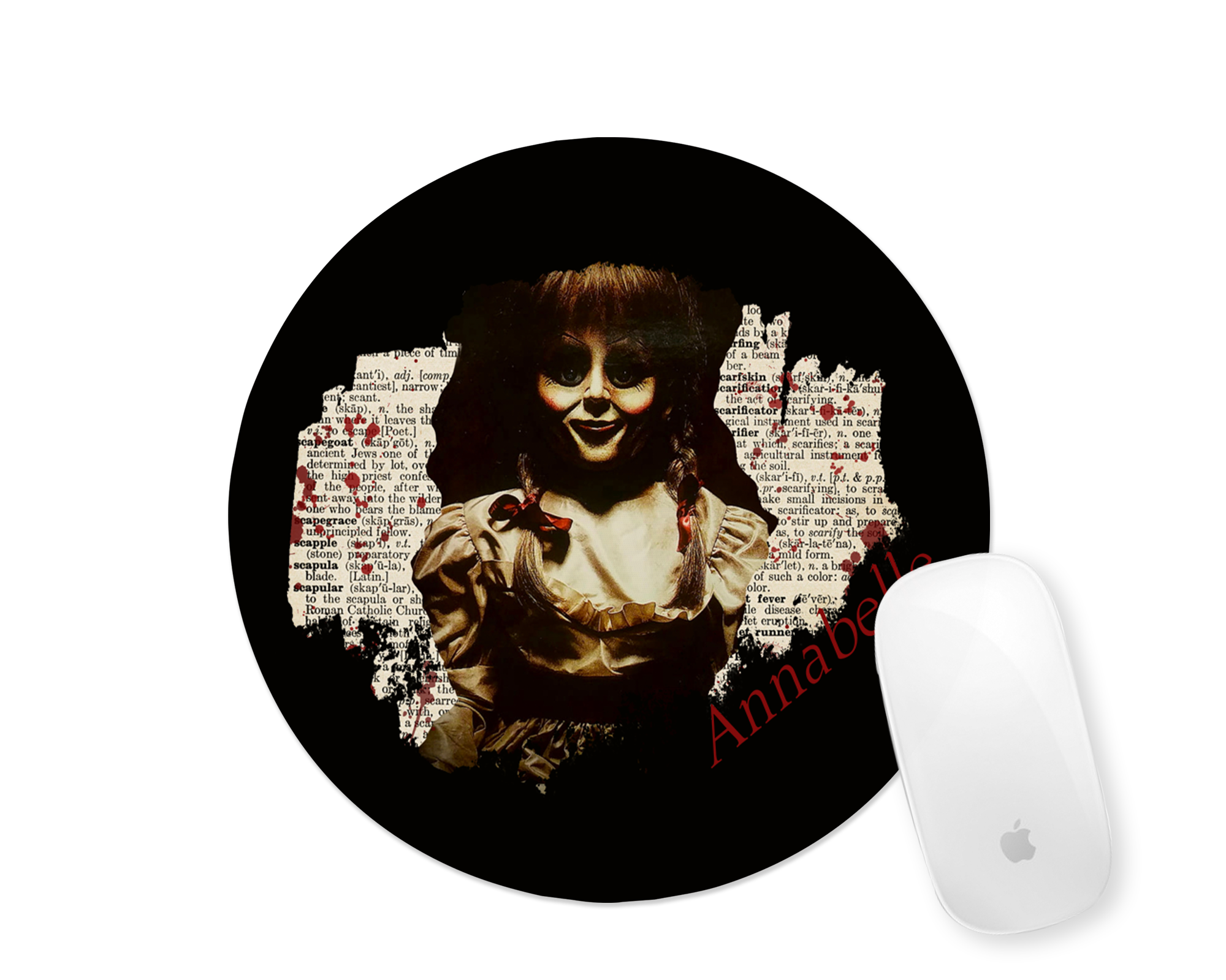 Evil Doll Print Mousepad Mockup