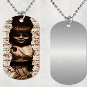 Evil Doll Print Dog Tag