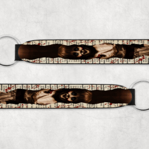 Evil Doll Print Wristlet Mockup