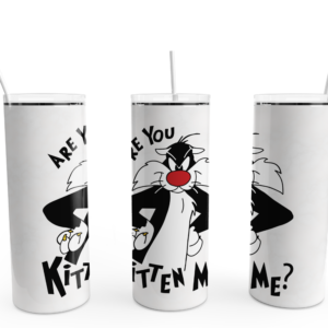 Are You Kitten Me Tumbler Mockup