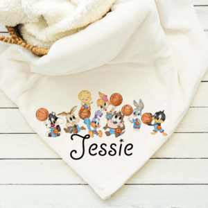Basketball Babies Blanket Mockup
