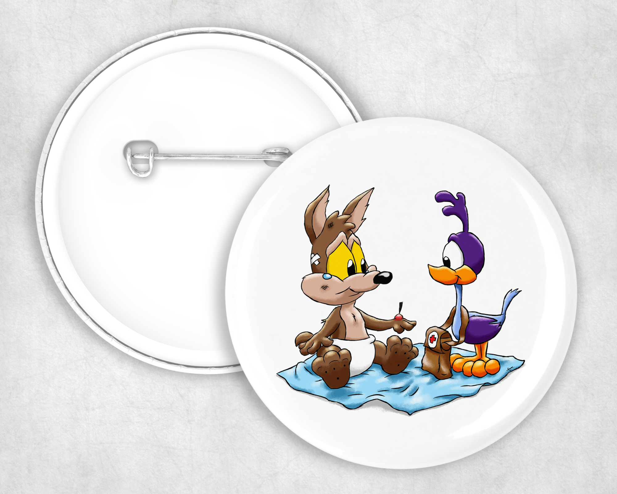 Baby Boo Boo Button Mockup