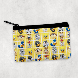 Baby Toons Pattern Zipper Pouch Mockup