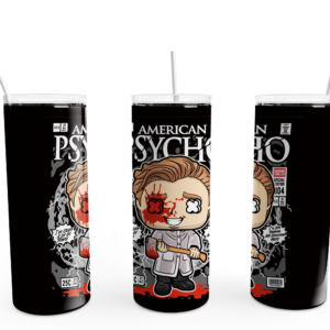 American Killer Comic Tumbler Mockup