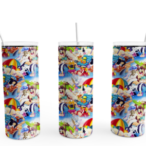 Beach Toons Tumbler Mockup