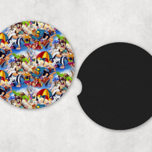 Beach Toons Car Coasters Mockup