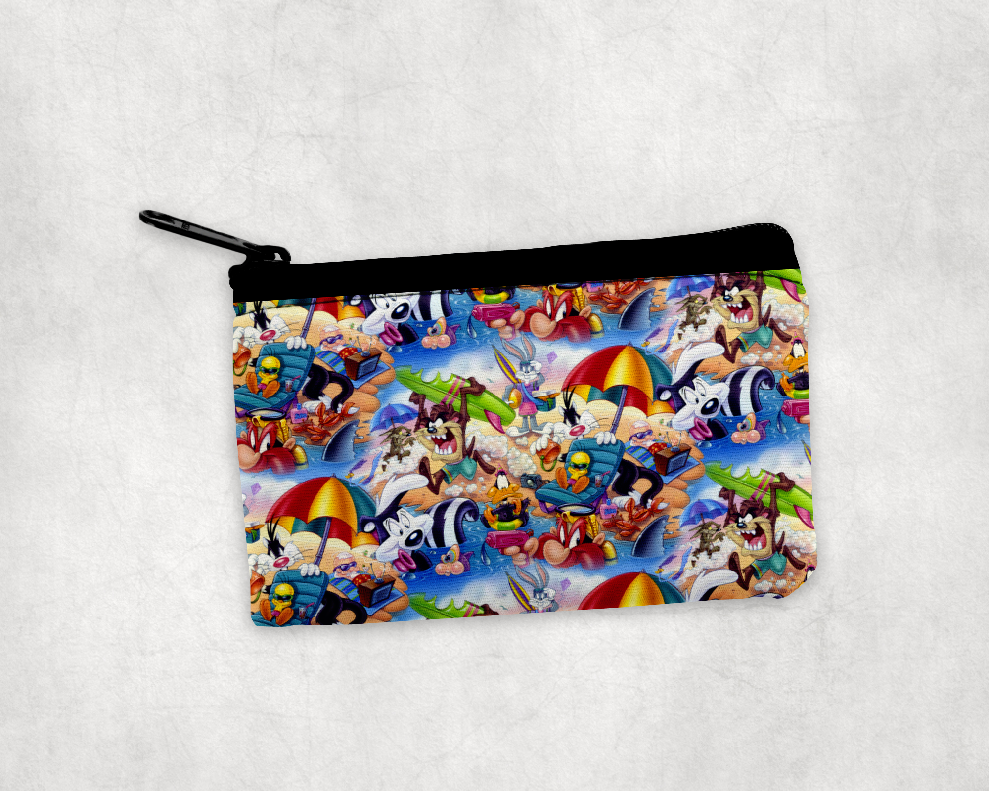 Beach Toons Zipper Pouch Mockup