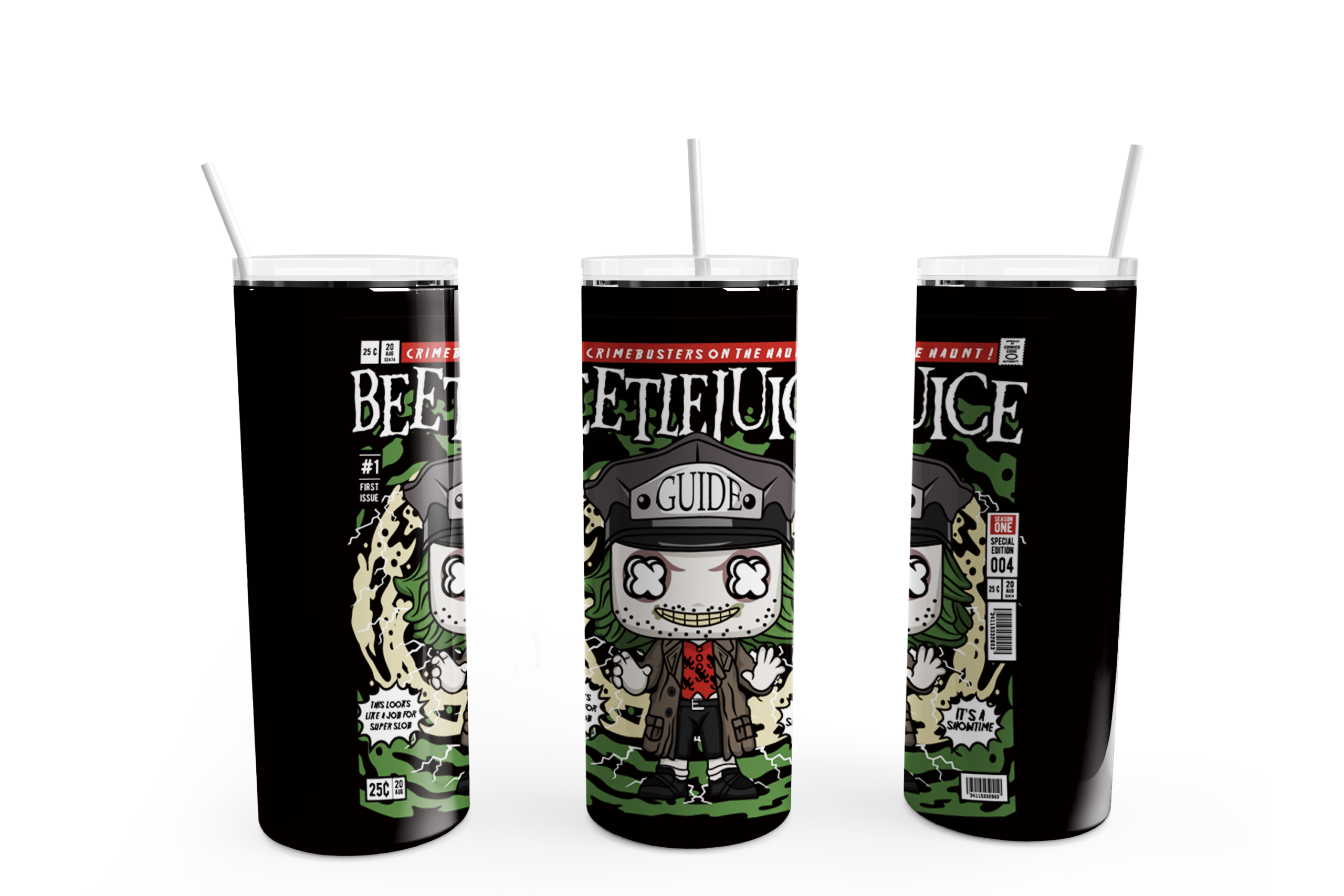 Beetle Guy Comic Tumbler Mockup