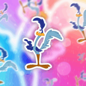 Desert Bird Sticker Mockup