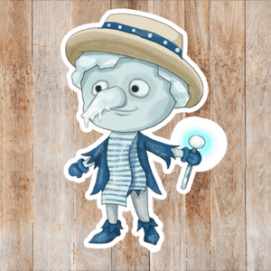 Cold Guy Sticker Mockup