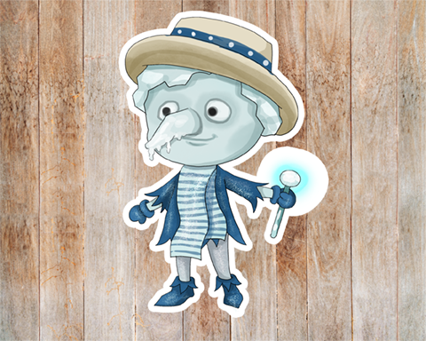 Cold Guy Sticker Mockup